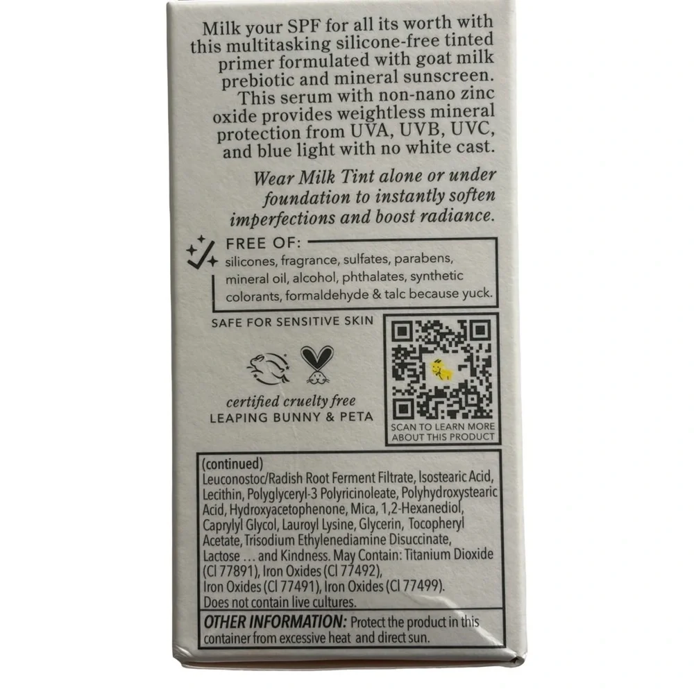 Beekman NIB Milk Tint SPF 43 Tan